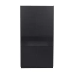 Finca Wandkast grenen zwart 110cm