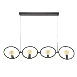 Finn 4-lichts Hanglamp Artic zwart