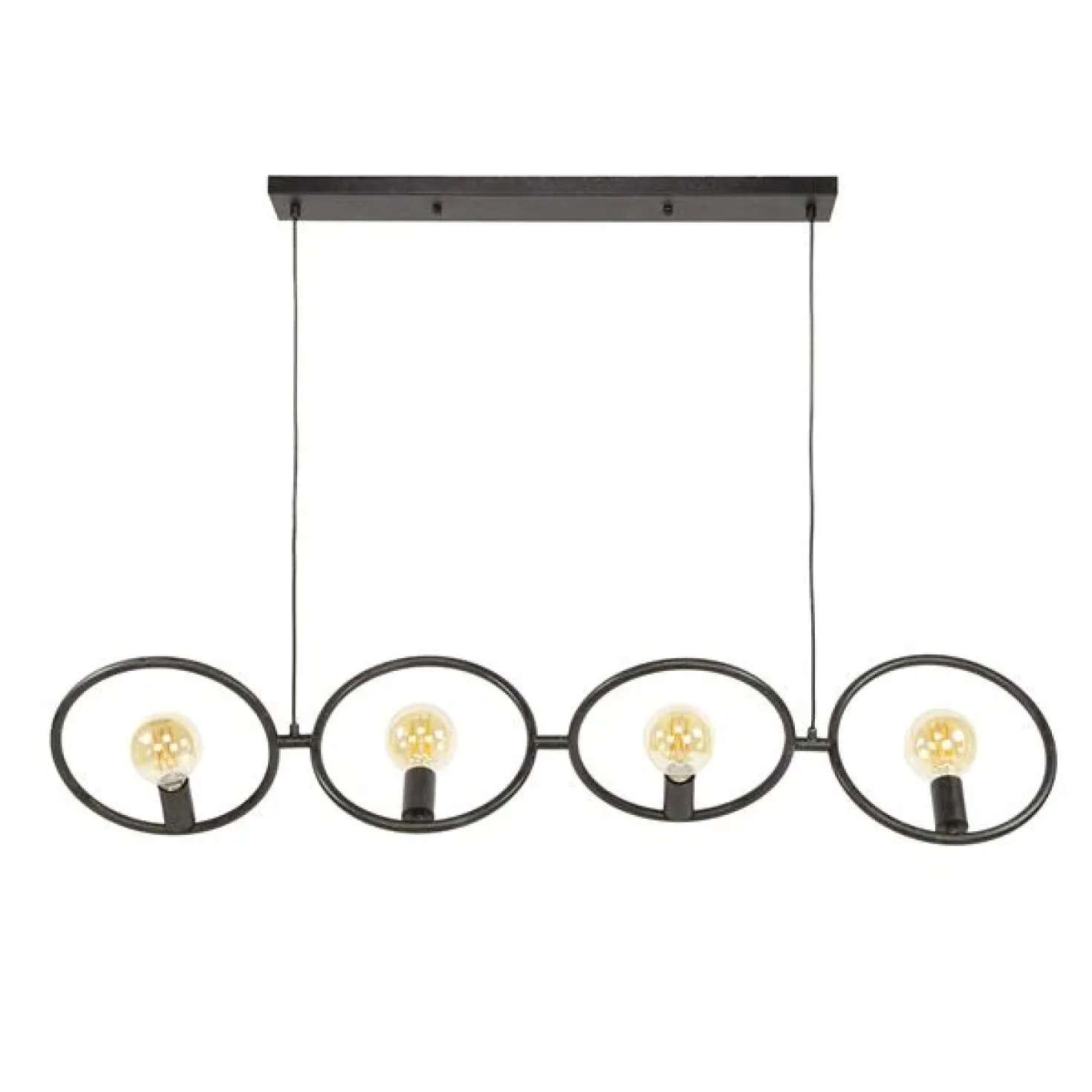 Finn 4-lichts Hanglamp Artic zwart