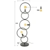 Finn 3-lichts Vloerlamp Artic zwart