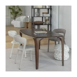 Fiore Eettafel mangohout donkerbruin 190cm