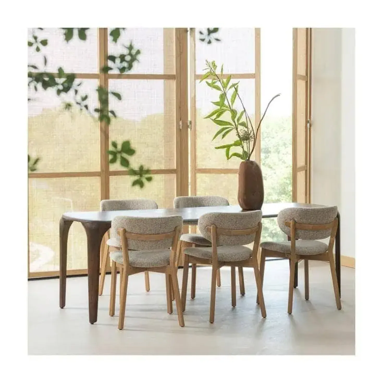 Fiore Eettafel mangohout donkerbruin 230cm
