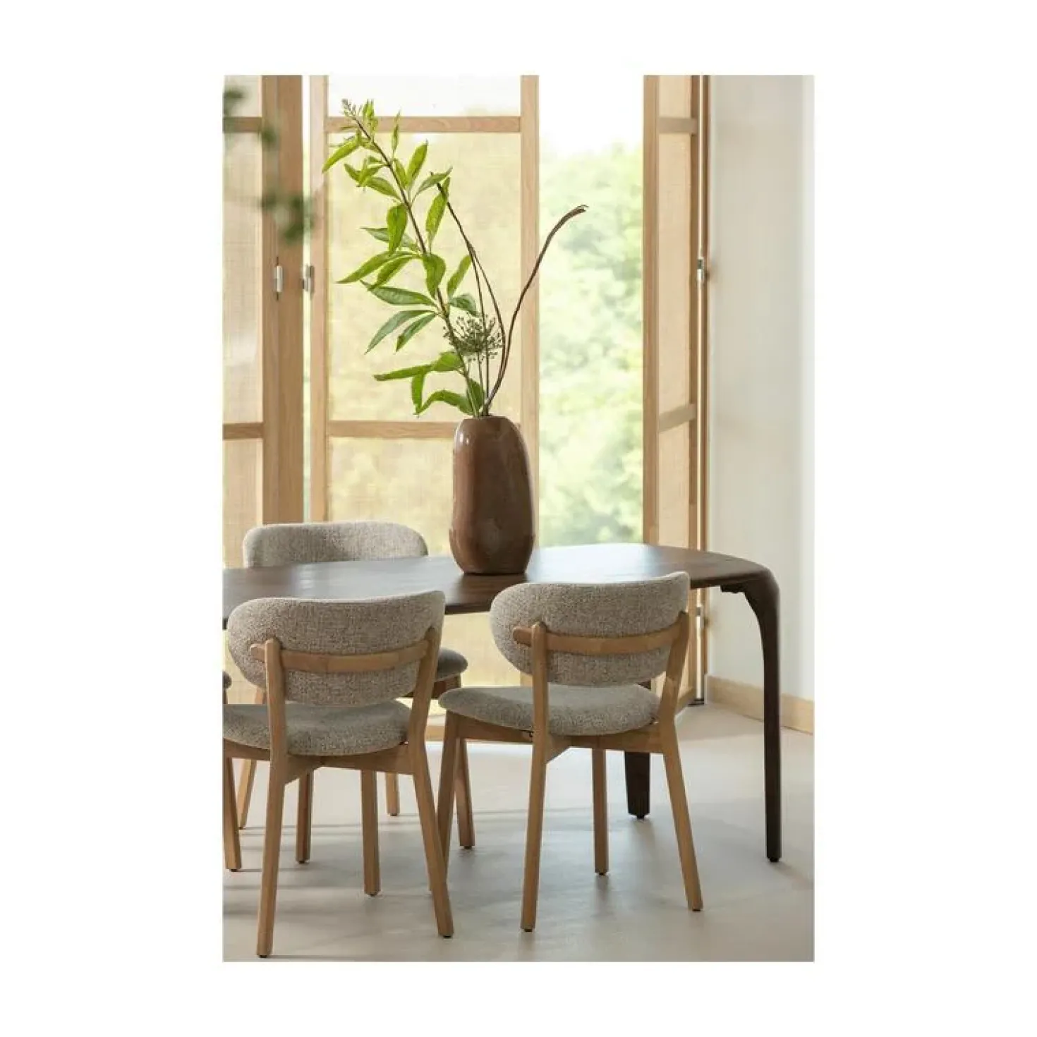 Fiore Eettafel mangohout donkerbruin 230cm