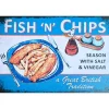 Fish N Chips - metalen bord