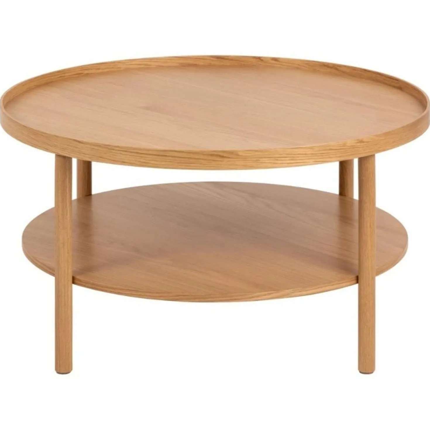Fjella Salontafel Naturel rond Eikenhout 80cm