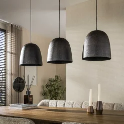 Flint 3-lichts Hanglamp Bruin