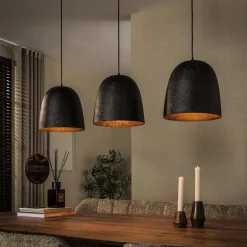 Flint 3-lichts Hanglamp Bruin