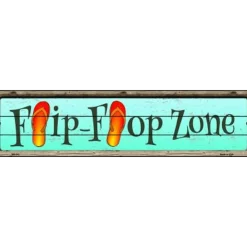 Flip Flop Zone - metalen bord
