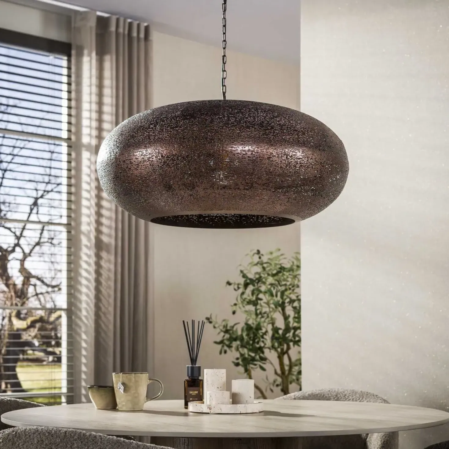 Florida 1-lichts Hanglamp koper 68cm