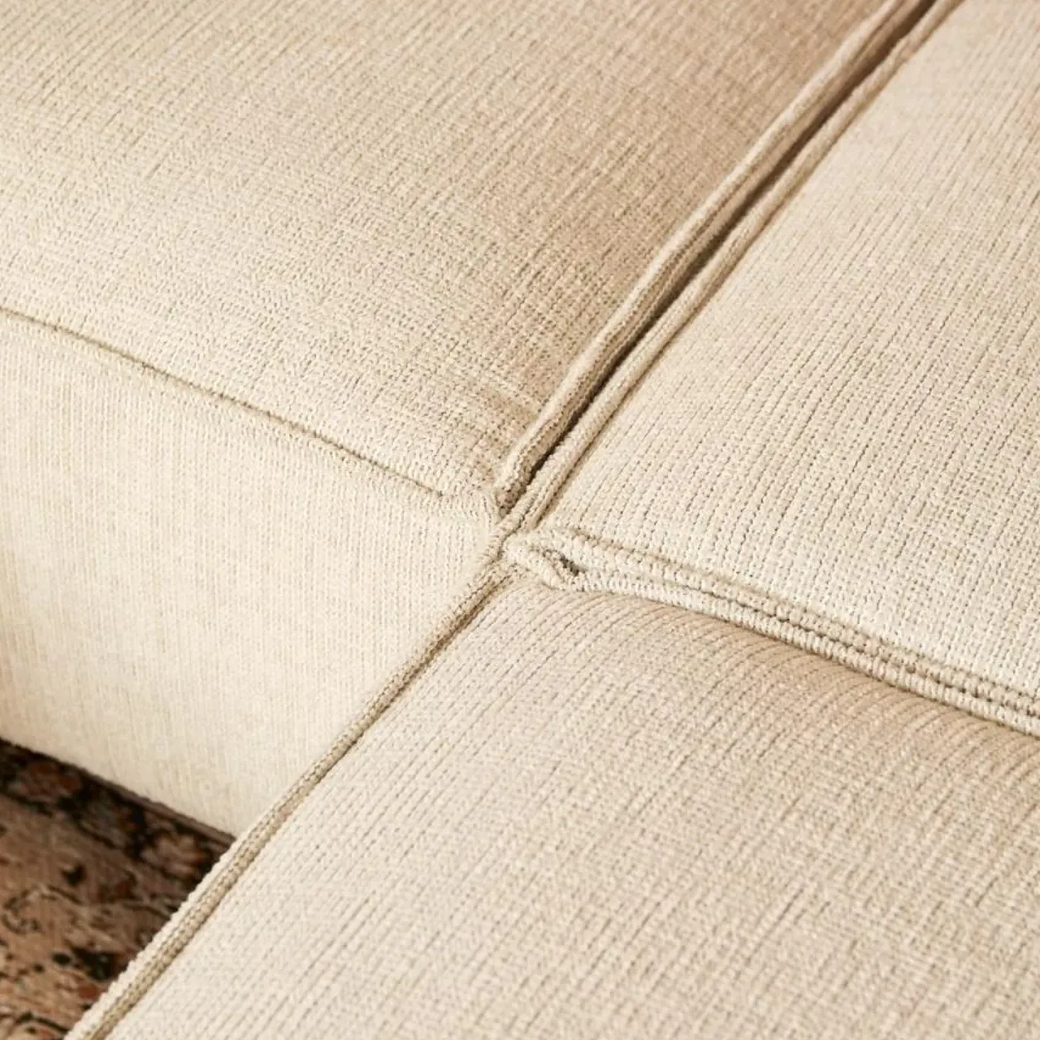 Floris Hoekbank 2,5 zits + Divan Rechts Beige Stof