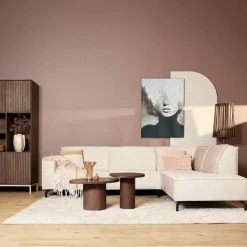 Floris Hoekbank 2,5 zits + Divan Rechts Beige Velvet