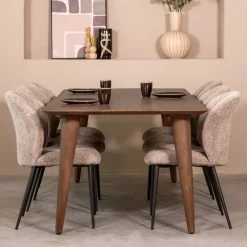 Fly Eetkamertafel Espresso mangohout 250 cm
