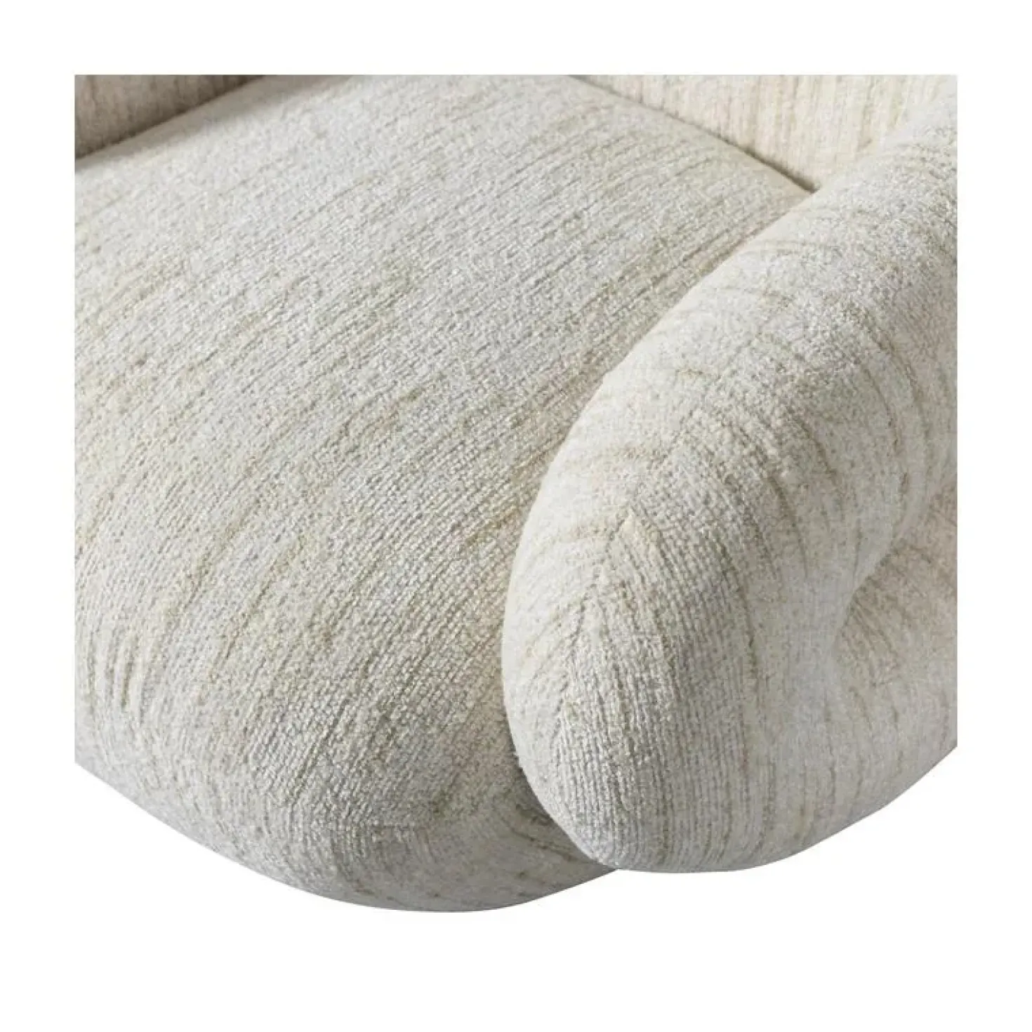 Folke Fauteuil chenille naturel melange
