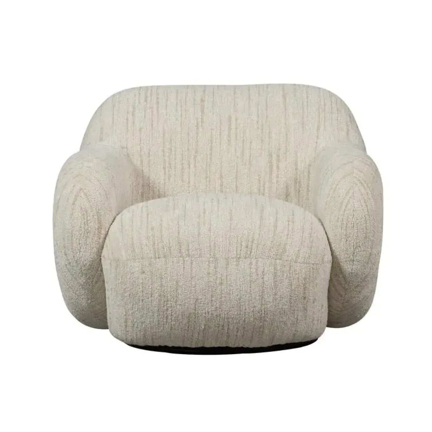 Folke Fauteuil chenille naturel melange