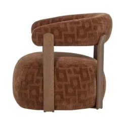 Foon Fauteuil Structuurstof Bruin