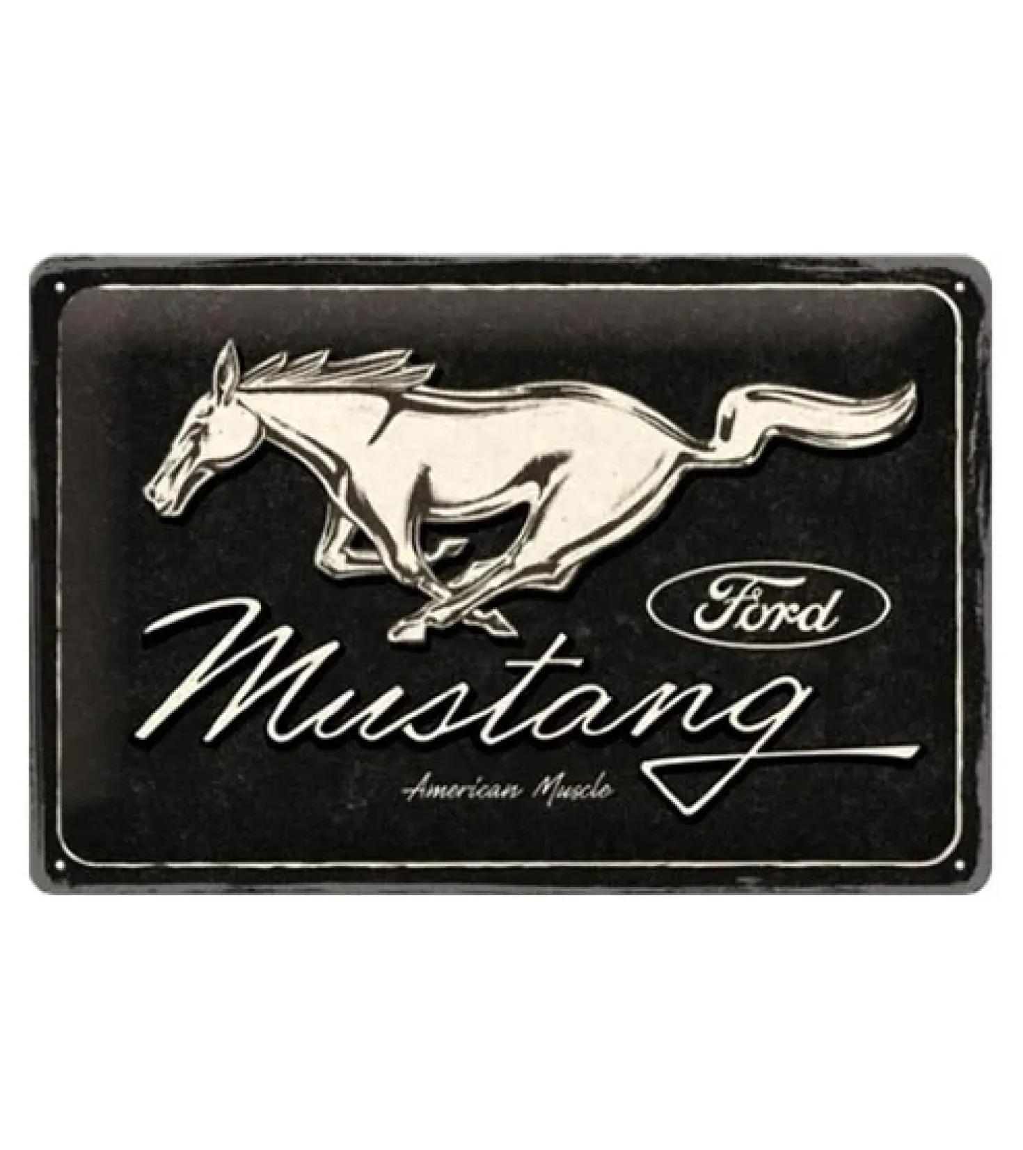 Ford mustang Paard - metalen bord