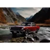 Ford Mustang rood - metalen bord