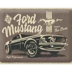 Ford Mustang The Boss - metalen bord