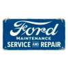 Ford service & repair 10cm x 20cm- metalen bord