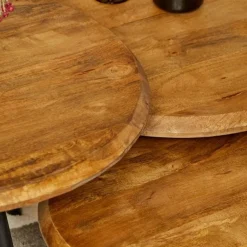 Franklin salontafel set van 3 naturel