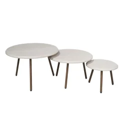 Franklin salontafel set van 3 zand