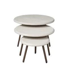 Franklin salontafel set van 3 zand