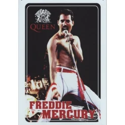 Freddy Mercury - metalen bord