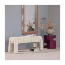 Frex Bankje Bouclé Naturel 110cm