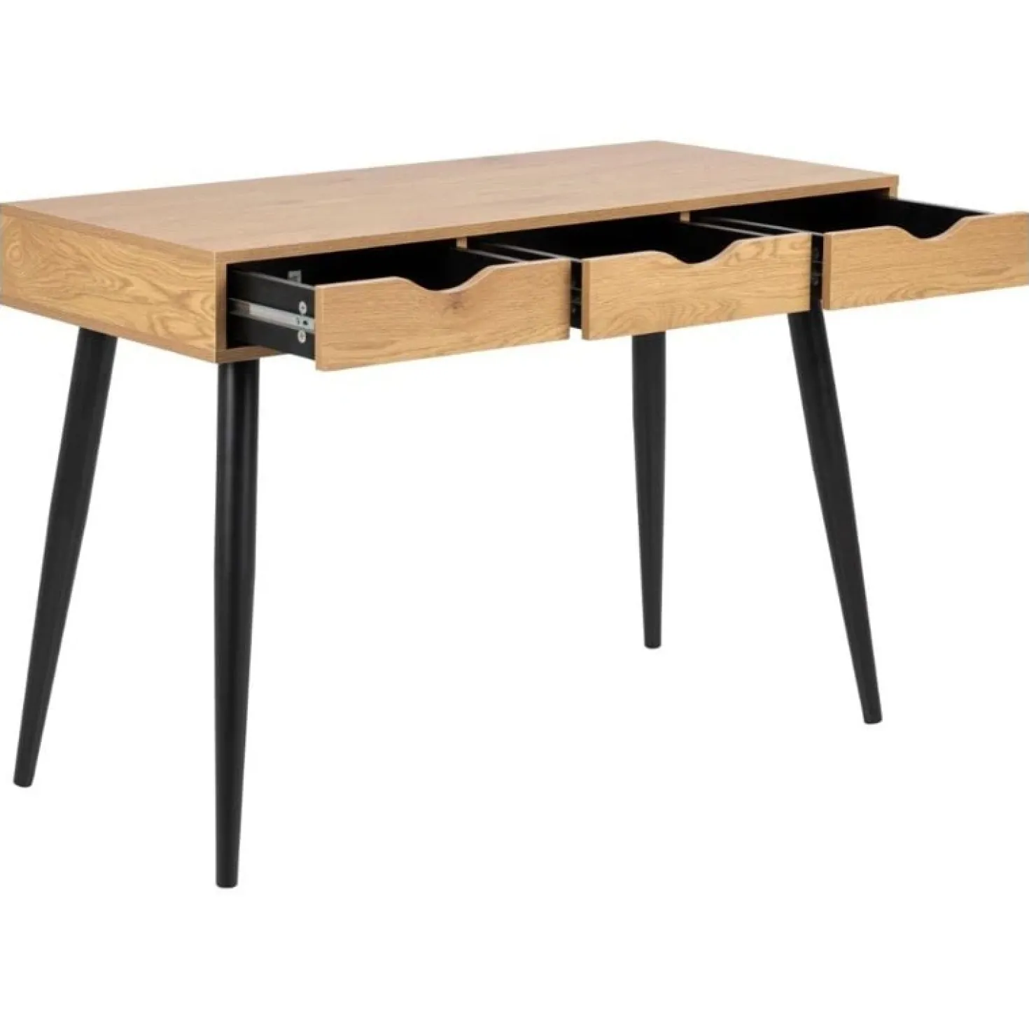 Freya Bureau Hout met zwarte poten 110cm