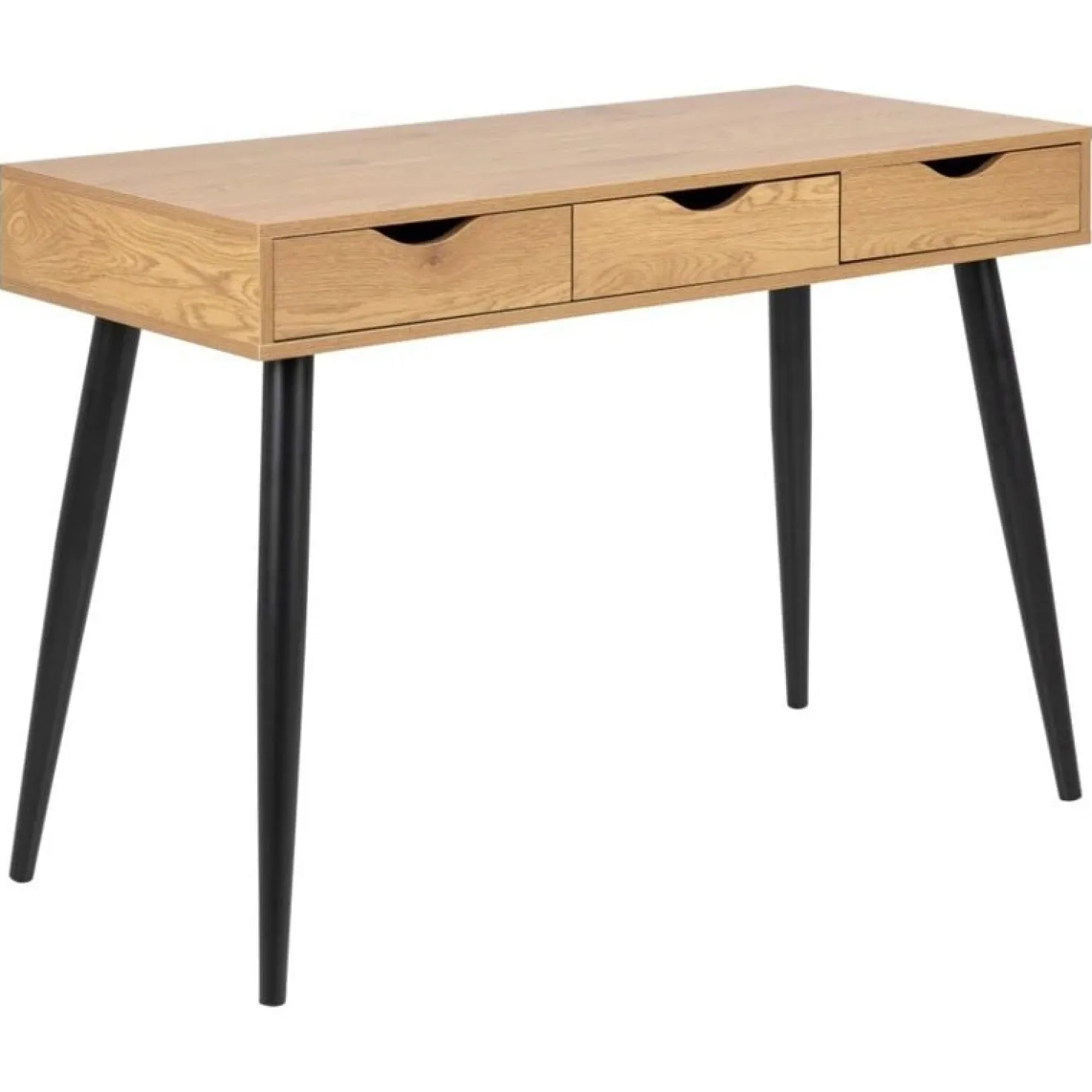 Freya Bureau Hout met zwarte poten 110cm