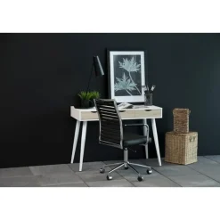 Freya Bureau Wit met Hout 110cm