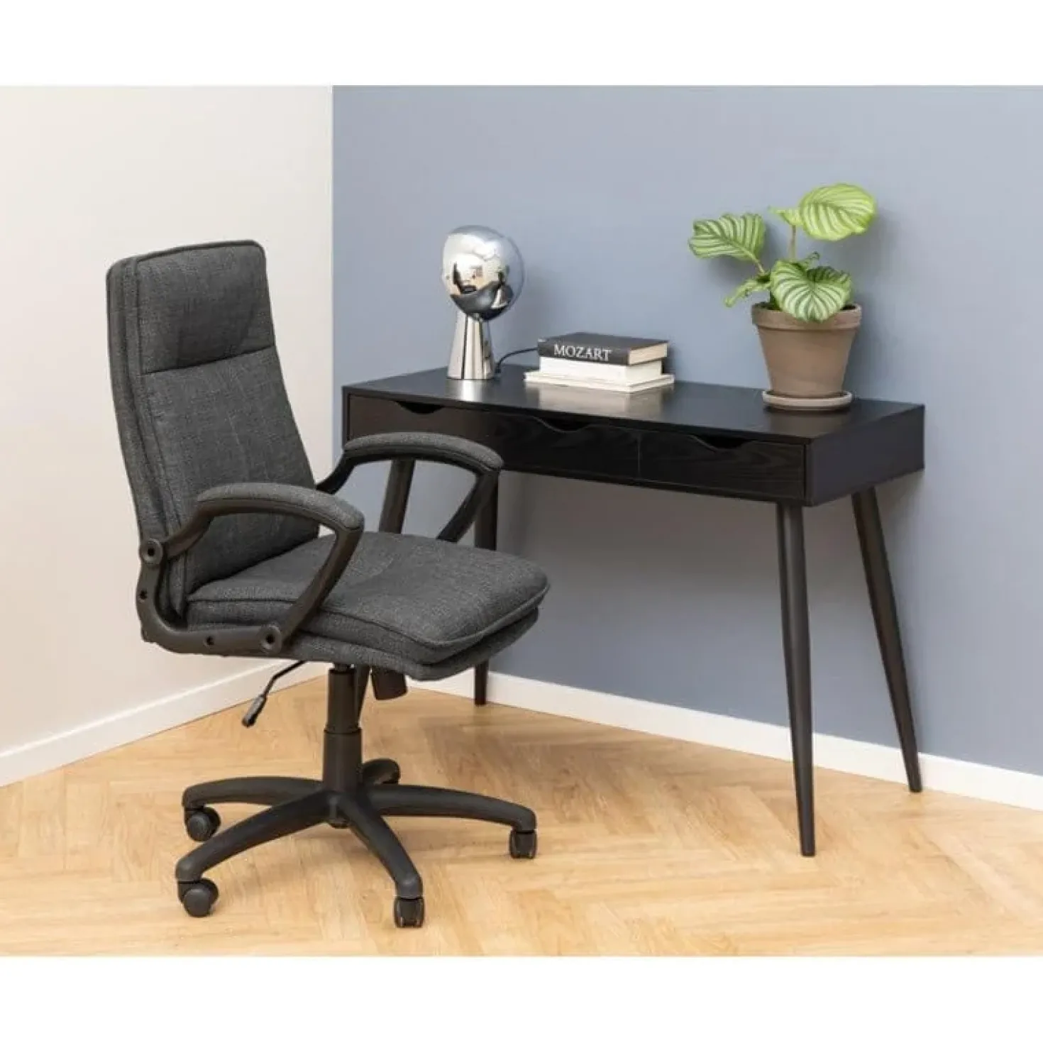 Freya Bureau Zwart 110cm