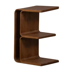 Frey Multifunctionele bijzettafel multiplex bruin 60cm