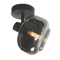 Gabriella 1-lichts Spot Smoke Glas