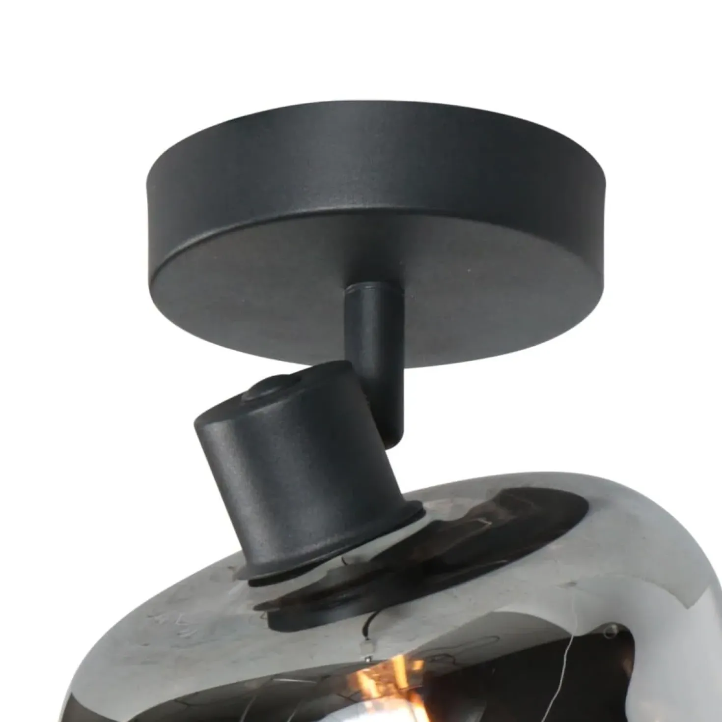 Gabriella 1-lichts Spot Smoke Glas