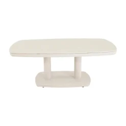 Geneva Loungetafel verstelbaar Deens ovaal beige 135cm