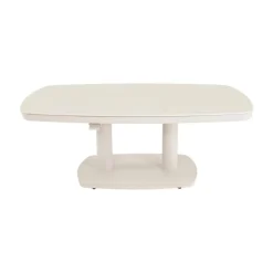 Geneva Loungetafel verstelbaar Deens ovaal beige 135cm