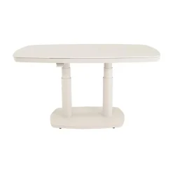 Geneva Loungetafel verstelbaar Deens ovaal beige 135cm
