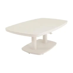 Geneva Loungetafel verstelbaar Deens ovaal beige 135cm