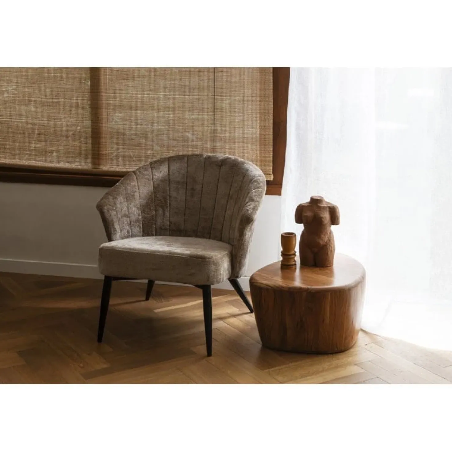 Georgia Loungestoel Beige