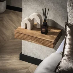 Gina Zwevend Nachtkastje set van 2 acaciahout 40cm