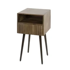 Giorgia Nachtkastje 1 lade Acaciahout Bruin 35cm