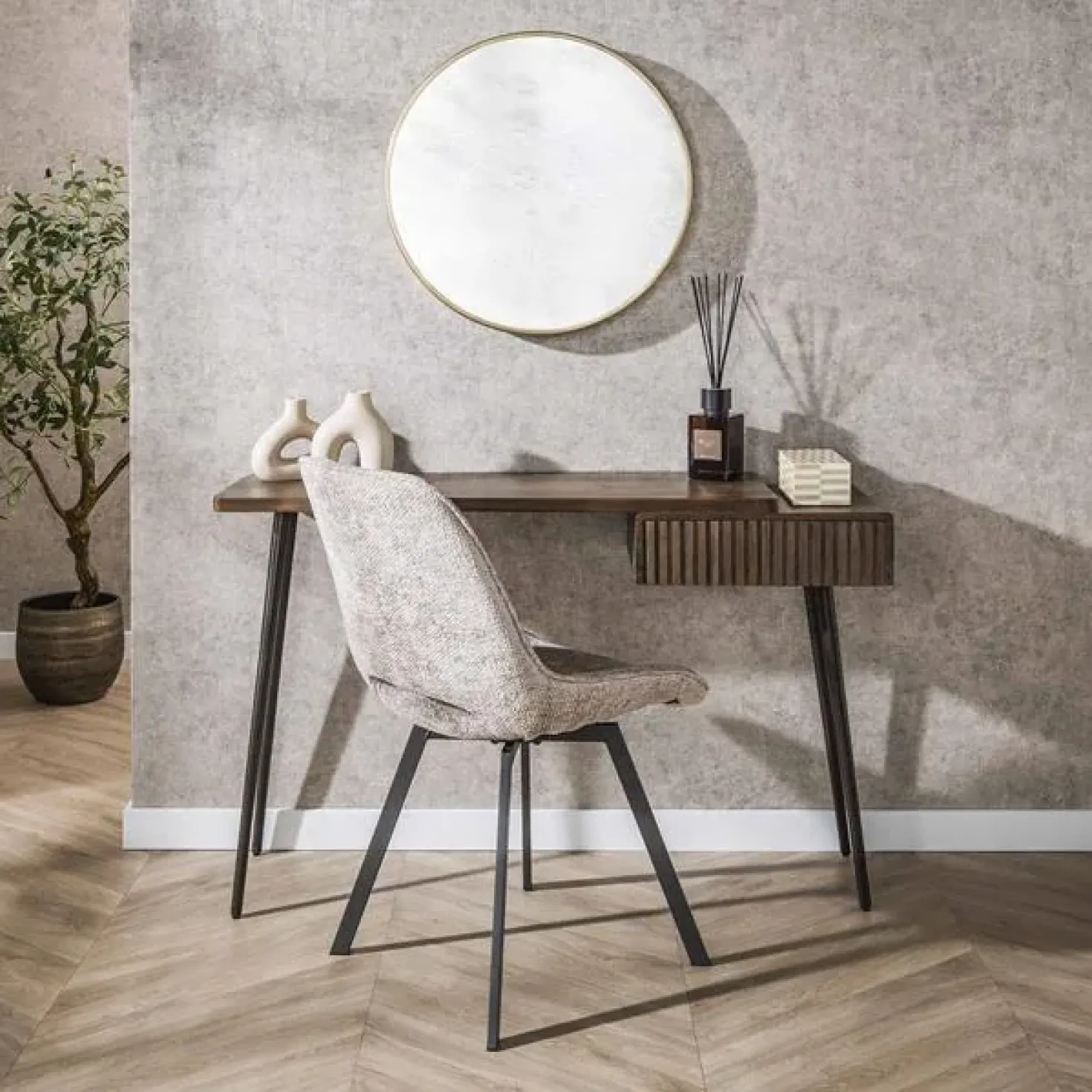 Giorgia Sidetable 1 lade Acaciahout Bruin 120cm