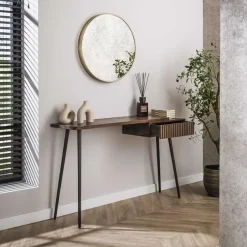 Giorgia Sidetable 1 lade Acaciahout Bruin 120cm