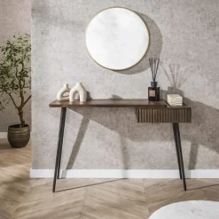 Giorgia Sidetable 1 lade Acaciahout Bruin 120cm