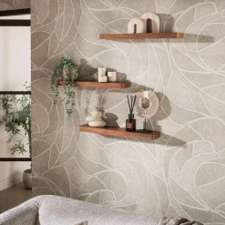 Giorgia Wandplank Acaciahout set van 3 60cm