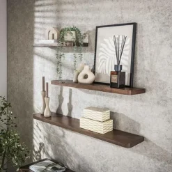 Giorgia Wandplank Acaciahout Bruin 120cm