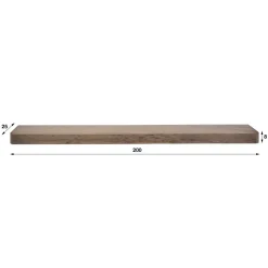 Giorgia Wandplank hoog Acaciahout Bruin 200cm