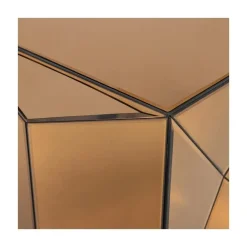 Glintz Bijzettafel Spiegelglas Bruin 40cm