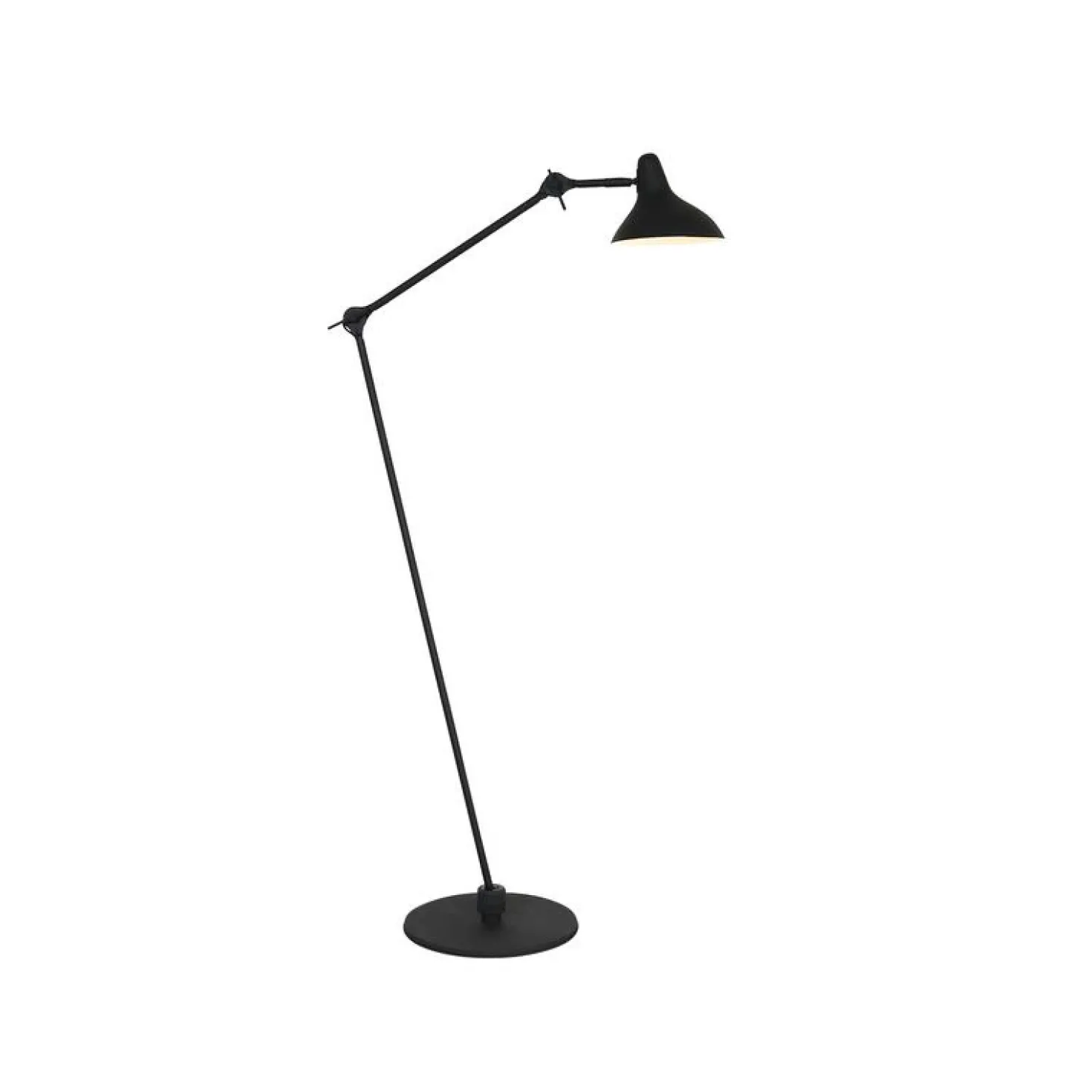 Greta 1-lichts Booglamp Zwart